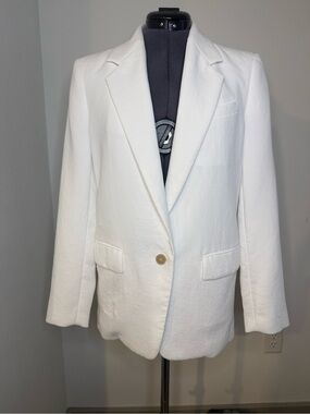 Aritzia Wilfred Generation Blazer Crepette - White 00